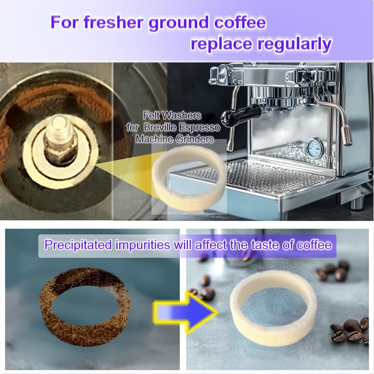 Breville Espresso Bes870 - (A64E) Juego de 6 retenes de