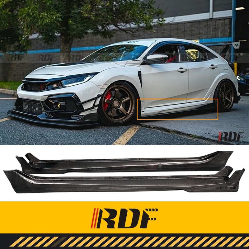 Crepe Pan Carbon - Kit de carrocería con faldones laterales