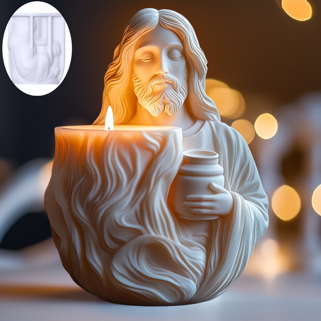 Potsticker Mold - Nuevo Jesús flor maceta suculentas resina