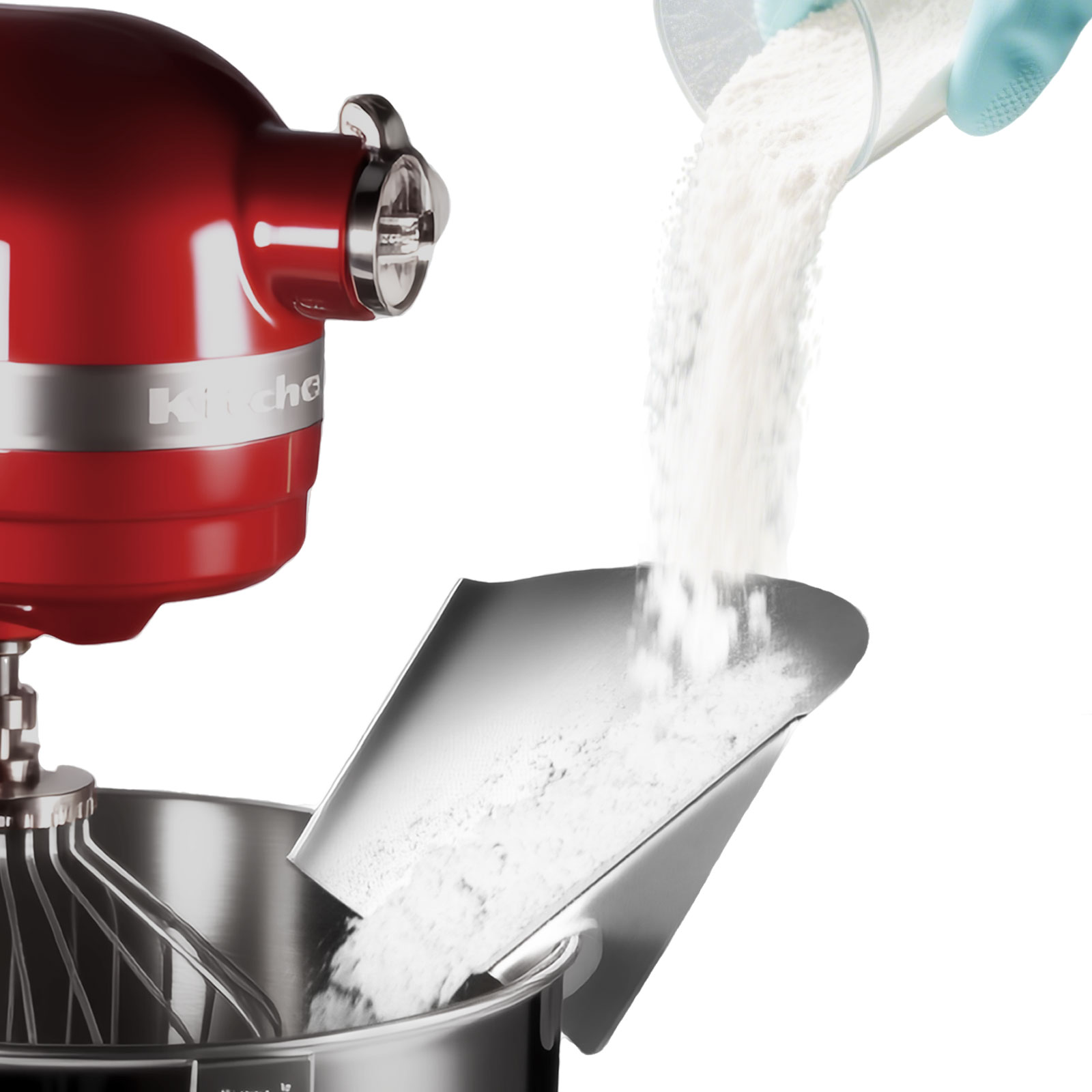 Kitchenaid Mixer Hand Mixer - Protector basculante de acero inoxidable para