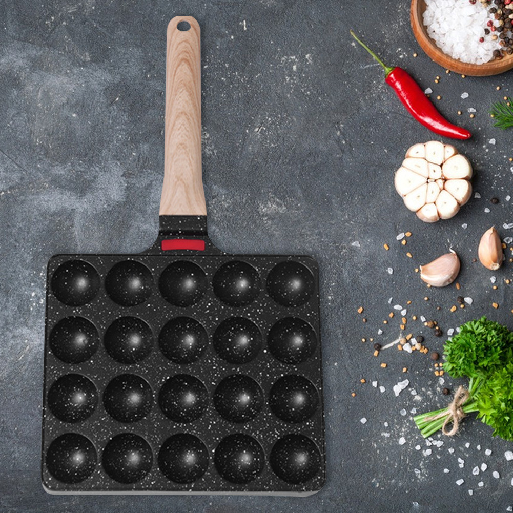 Takoyaki Grill Plate - Sartén Antiadherente para Takoyaki con 20