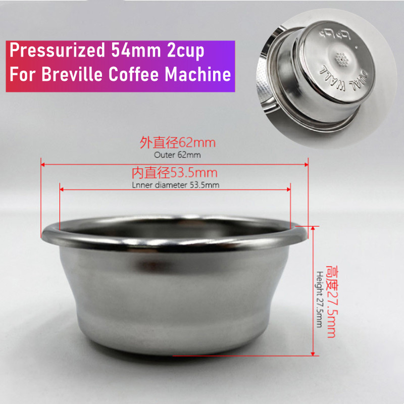 Cesta de filtro presurizada de - Breville Espresso Bes870 reseña y precio